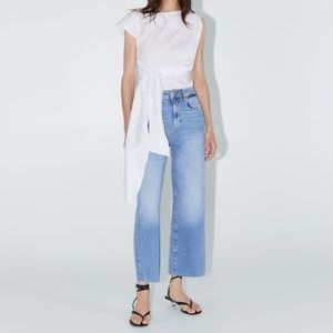 Zara culotte jeans sunrise blue